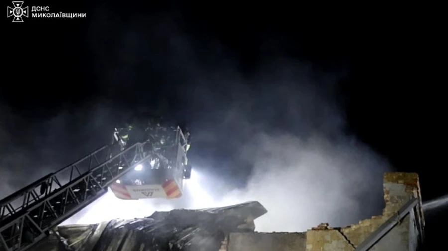 Russian Shahed drone strike on Mykolaiv has totally destroyed heating plant's power generation