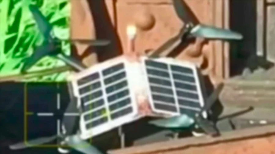 Russian FPV drones with solar panels spotted on front line