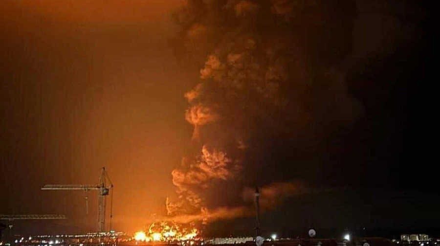 Ukrainian drones strike oil terminal and substations in occupied Crimea – source