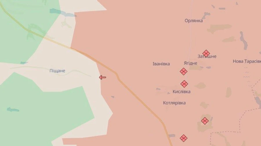 DeepState зафиксировал продвижение россиян возле двух сел в Харьковской и Донецкой областях