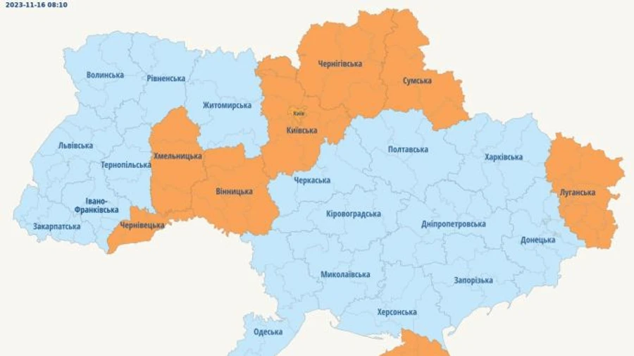 В Киеве и ряде областей была короткая воздушная тревога, для Хмельницкой области она сохраняется