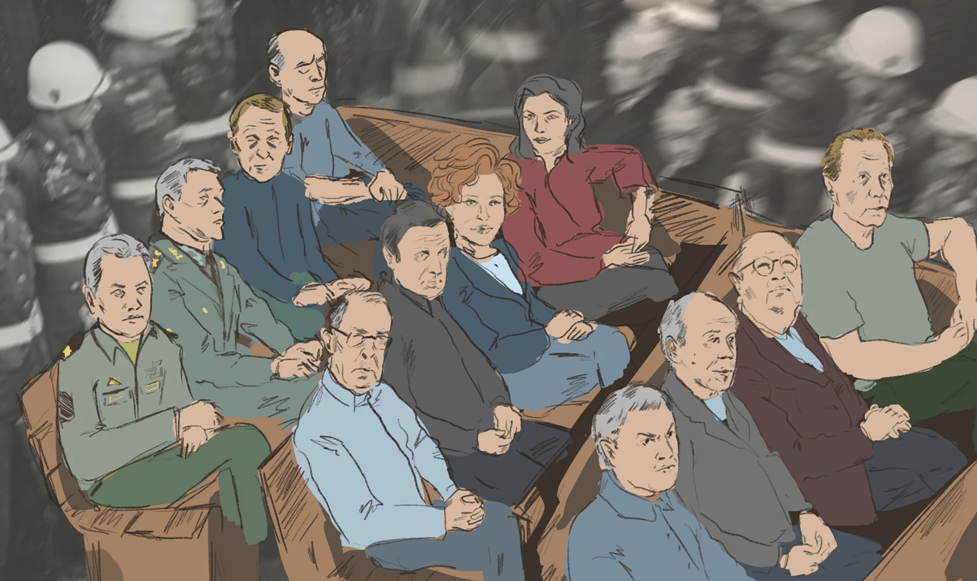 Репортаж із судів над путінською бандою. Засновано на реальних подіях