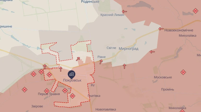 ДШВ звітують про надійний контроль півночі Покровська, але складну ситуацію у Мирнограді