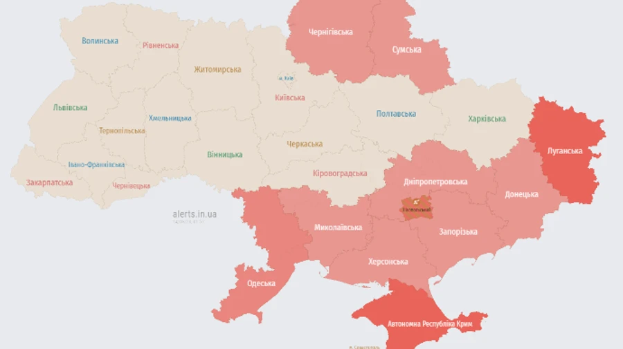 В Украине объявляли тревогу из-за угрозы ракет и беспилотников