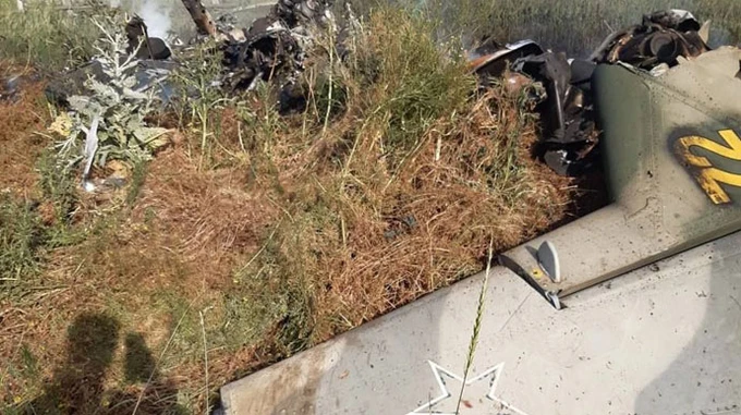 Images of helicopter allegedly downed by Wagner Group shared on Russian social media
