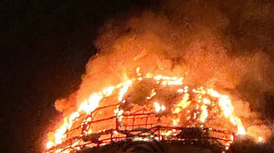 Elite residential complex catches fire in centre of Russian Belgorod