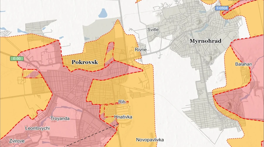ISW analyses situation around Pokrovsk and Myrnohrad