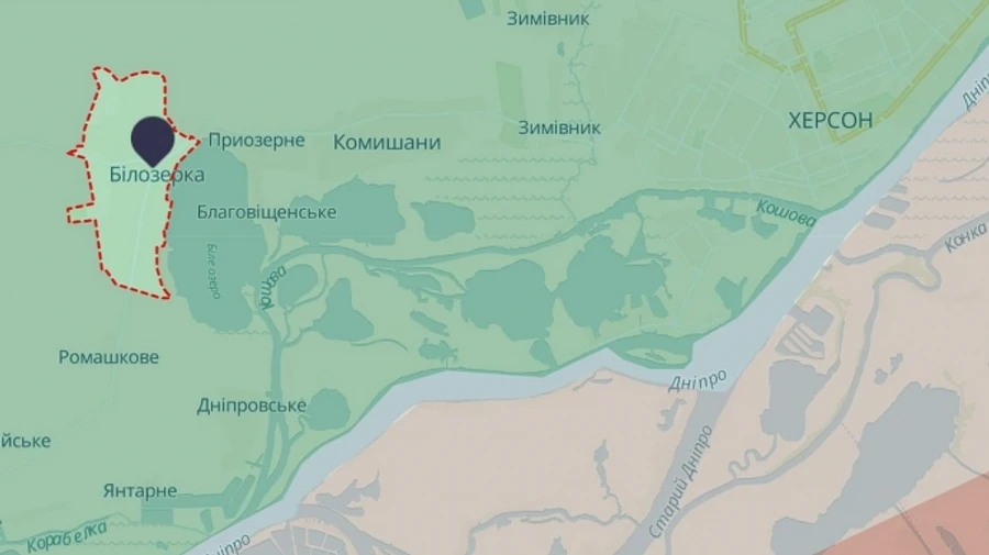 Man killed in Russian strike on Bilozerka in Kherson Oblast