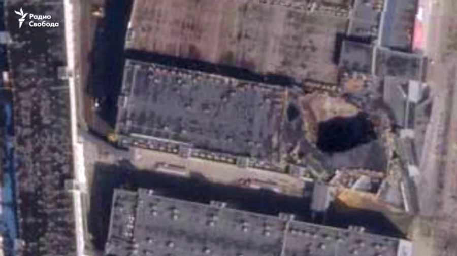 First satellite images of Moscow Oblast terrorist attack aftermath surface – video