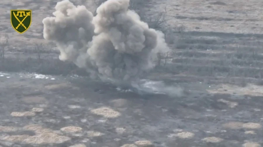 Russian minelaying drone destroyed on Tavriia front – video