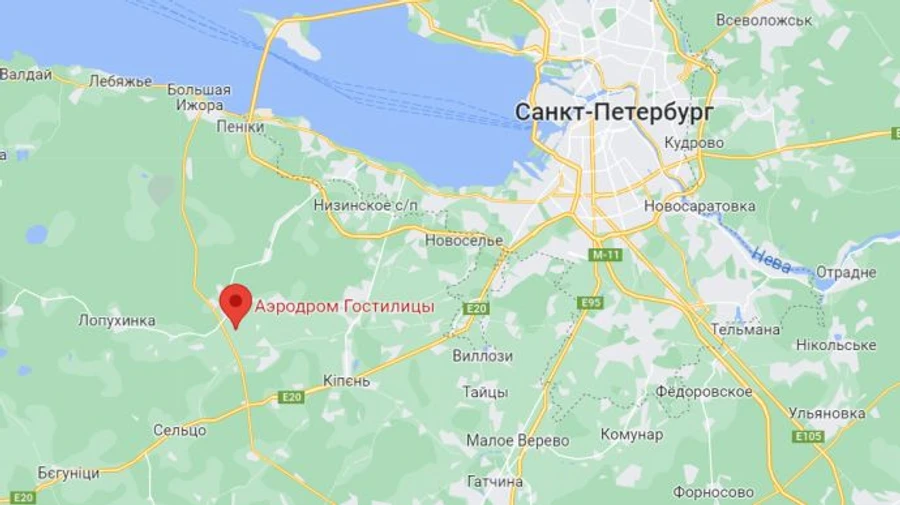 Tyres caught fire: fire breaks out at Russian airfield near St Petersburg