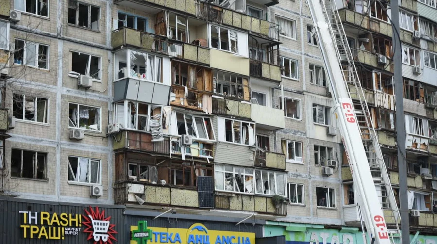 More than 600 windows and balconies were damaged on the Kharkiv highway in Kyiv, traffic has been restored