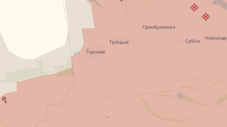 DeepState: Росіяни просунулися на Дніпропетровщині та Донеччині