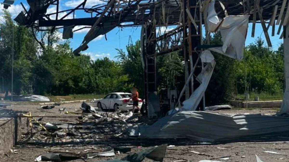 Russian drones hit two petrol stations in Kharkiv Oblast in one day: damage and injuries reported – photo
