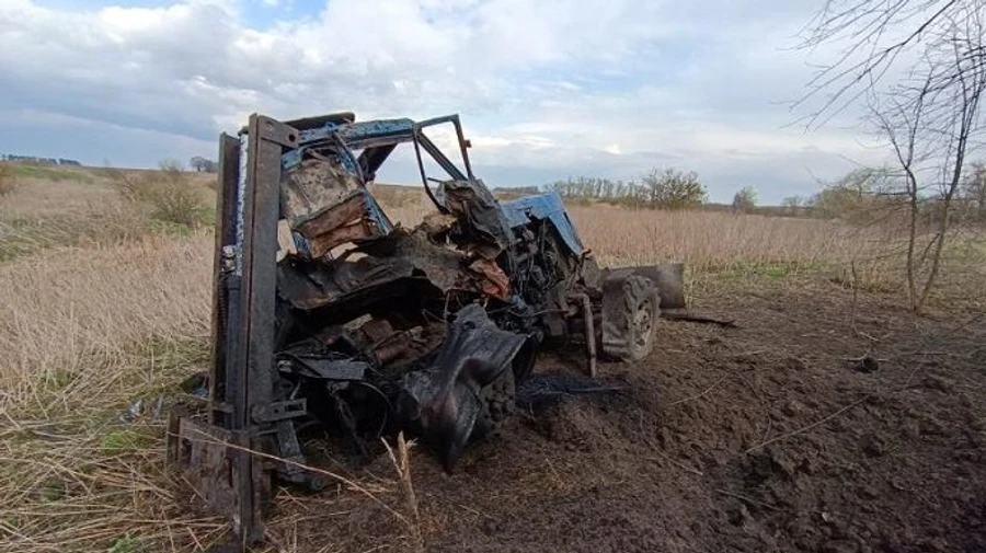 На Київщині трактор підірвався на протитанковій міні