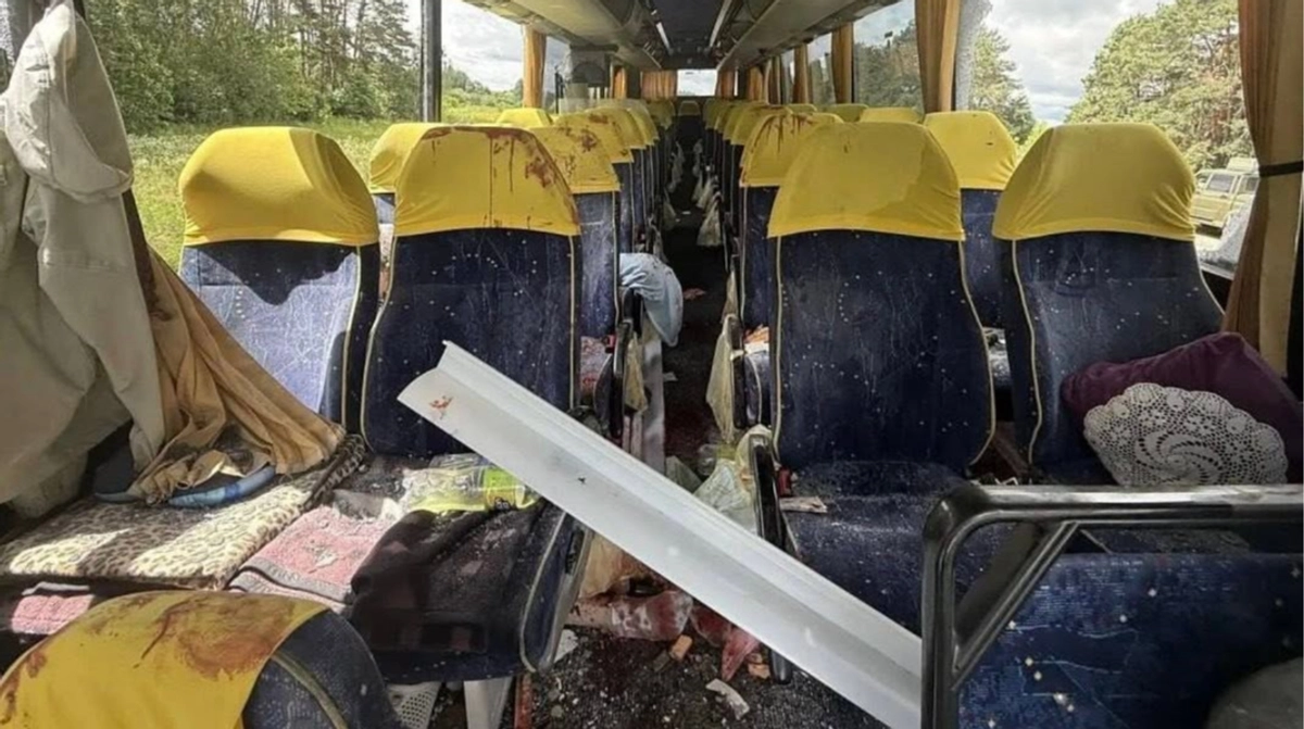 Ukraine's human rights commissioner contacts Belarus after allegations of an attack on bus carrying children