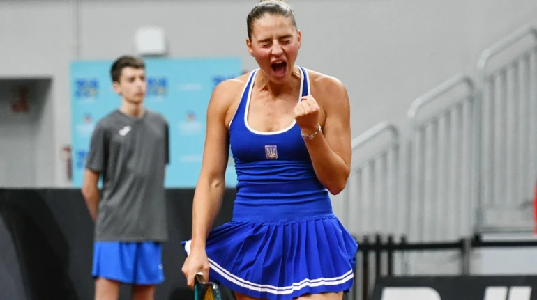 Костюк принесла збірній України перше очко проти Польщі у матчі кваліфікації Кубку Біллі Джин Кінг