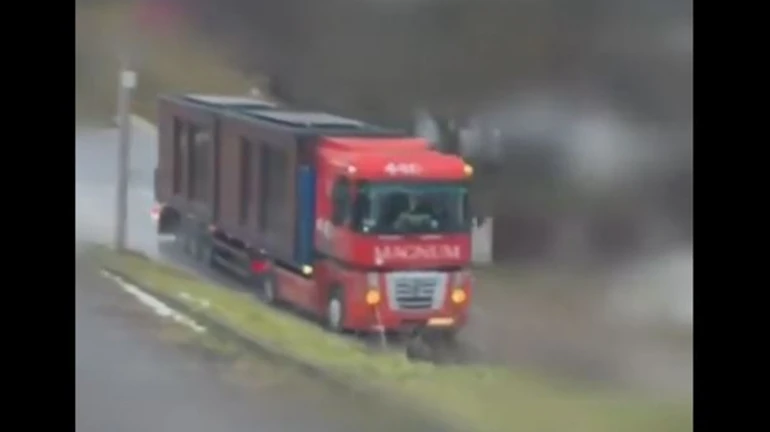 Spider's Web: video of lorry carrying drones used during Ukraine's recent strike on Russian airfields appears online