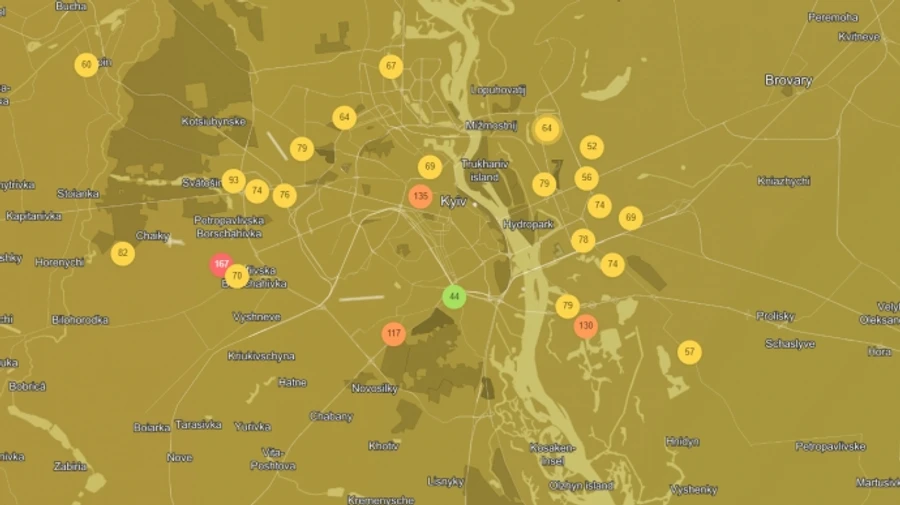 В Киеве ухудшилось состояние воздуха