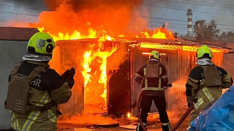 Three people injured and buildings, cars, company premises and boiler house damaged – Kyiv Mayor on attack aftermath – photos