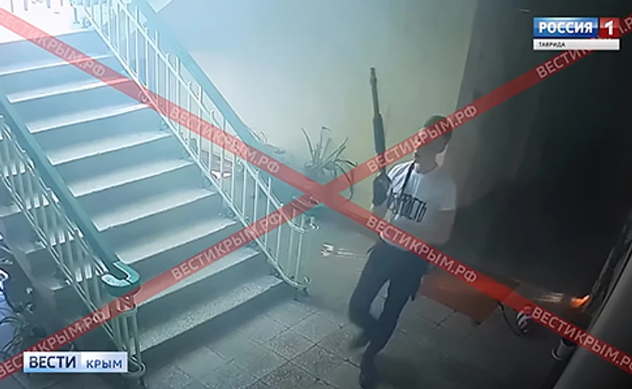 Российское ТВ обнародовало видео событий в колледже Керчи