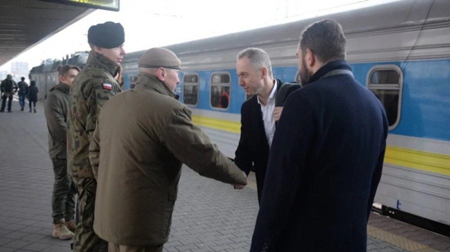 Poland's deputy minister of defence arrives in Kyiv