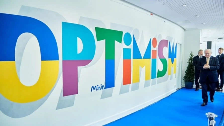 Wall of optimism: mural by Ukrainian artist unveiled at Council of Europe – photos