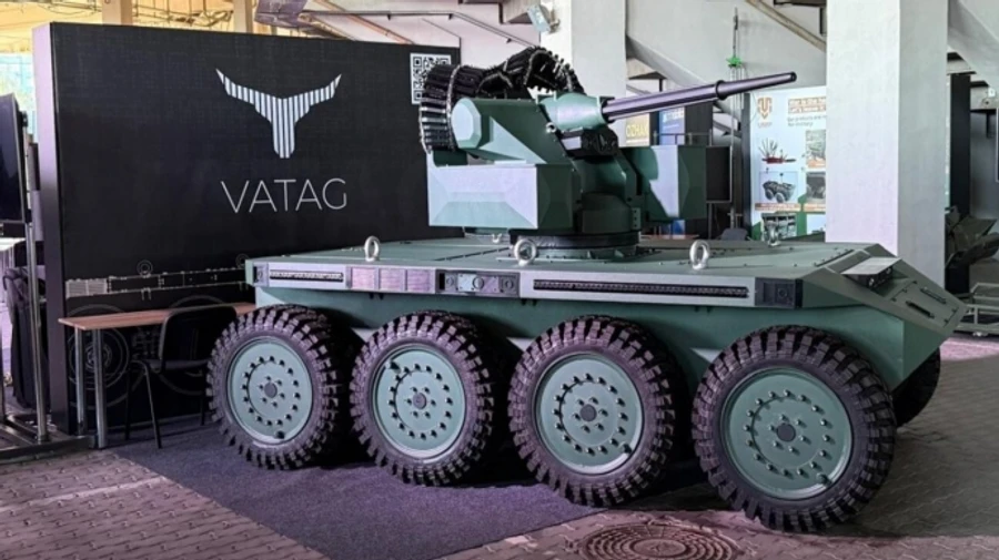 Ukraine presents ground drone with 25mm cannon