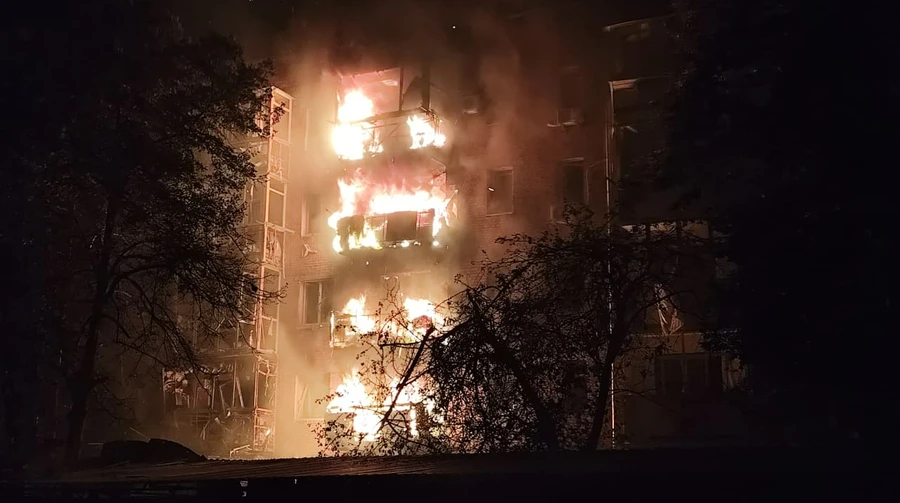 Russia launches large-scale drone attack on Nizhyn in Chernihiv Oblast, casualties reported