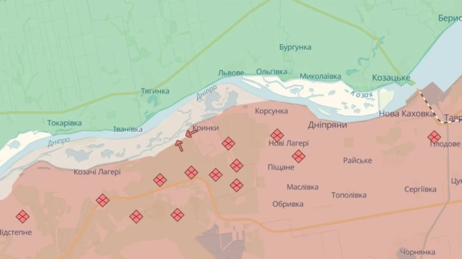 Українські війська відійшли з Кринок на Херсонщині – джерела