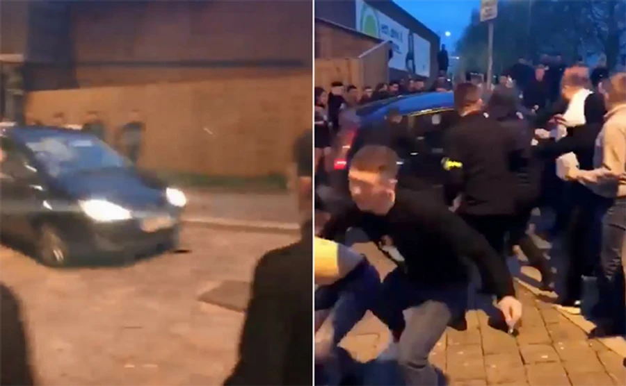 В Уэльсе автомобиль несколько раз въехал в толпу