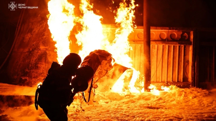 Russians attack firefighters tackling blaze in Chernihiv Oblast: four injured – photos