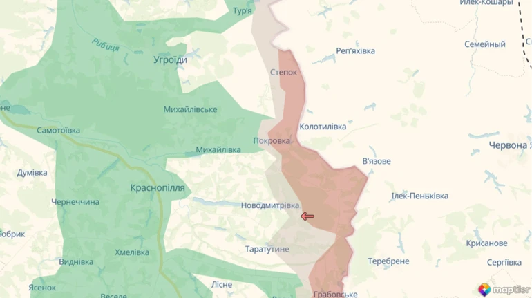 DeepState: Россияне продвинулись возле государственной границы в Сумской области