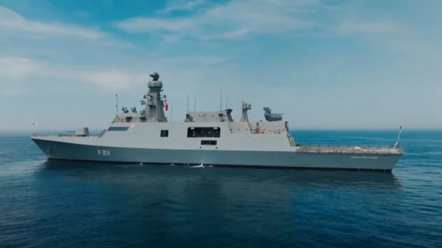 ВМС ВСУ показали, как в открытом море испытывают корвет для Украины Гетман Иван Мазепа