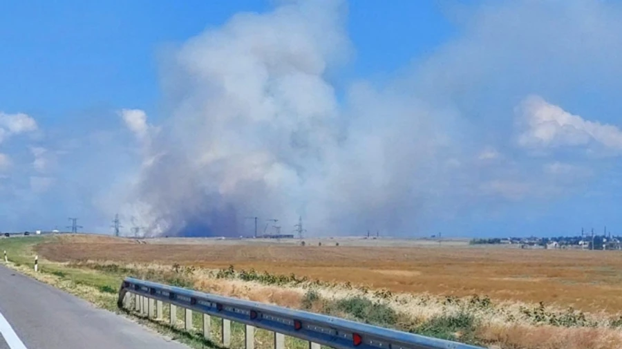 В Криму сталася пожежа на мисі, звідки РФ запускає Шахеди по Україні