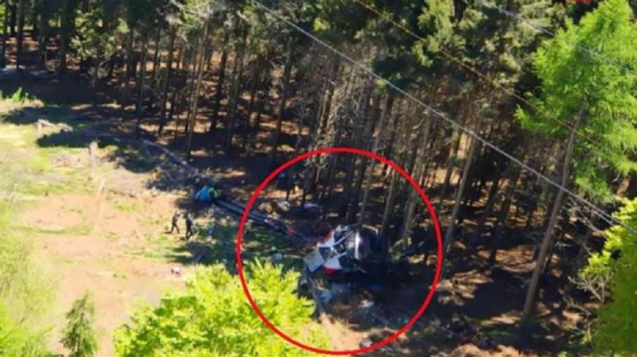 В Італії оприлюднили кадри моменту аварії на підйомнику, внаслідок якої загинули 14 людей