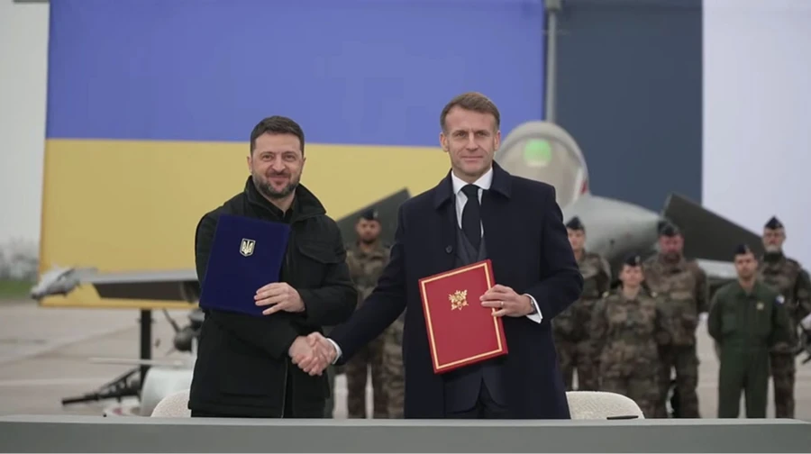 Zelenskyi and Macron signed a declaration on strengthening the defense of Ukraine