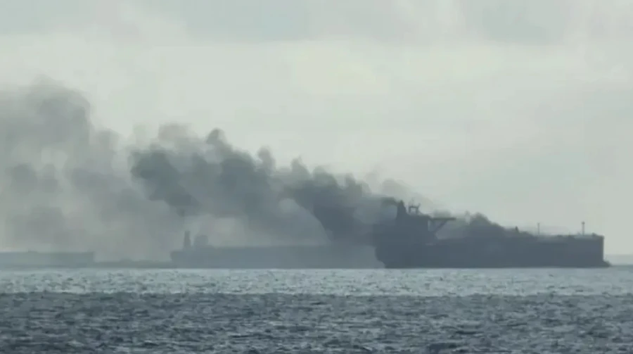 Drone attacks oil tanker off Türkiye bound for Russian port