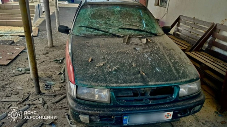 Russian drones attack fire station in Kherson Oblast, injuring emergency workers