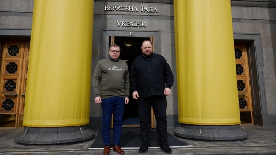 В Киев прибыл спикер парламента Эстонии, встретился с председателем Рады и премьером