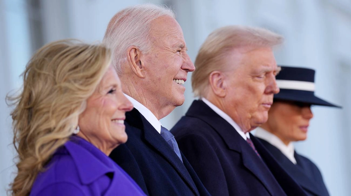 "Welcome home": Biden greets Trump on his return to White House ...