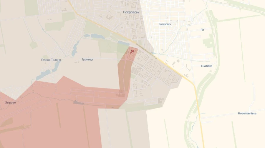 DeepState позначив третину Покровська сірою зоною