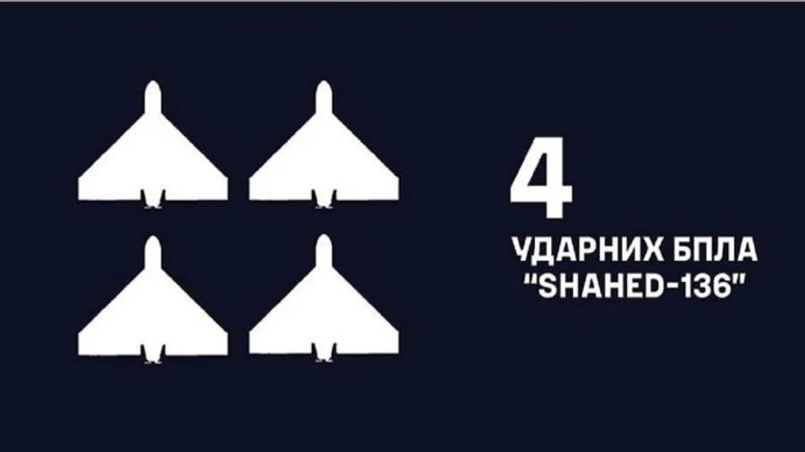 Ukrainian Navy downs four Russian Shahed drones over Mykolaiv Oblast