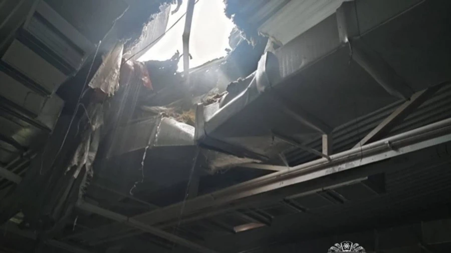 Russian drone hits shop in Kharkiv, injuring four people