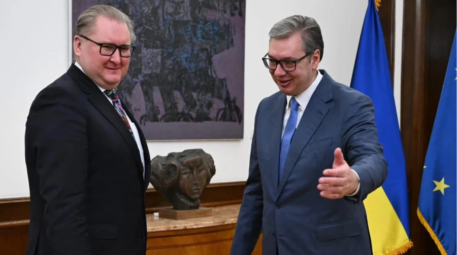 Vice-primeiro-ministro da Ucrânia reúne-se com presidente sérvio