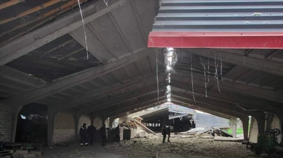 Russians destroy agricultural company's potato storage facility and machinery worth millions