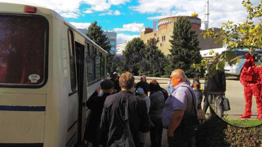 Sham referendums: Russian occupiers stage a farce with fake employees near ZNPP