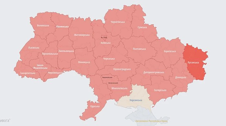 Air raid sirens sound across all of Ukraine
