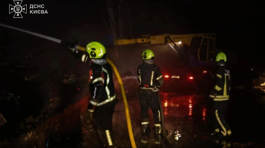 Large-scale Russian attack on Kyiv: damage recorded in five districts, three people injured