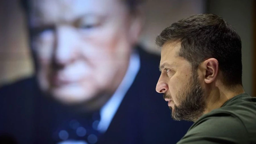 Джонсон наградил Зеленского премией Уинстона Черчилля